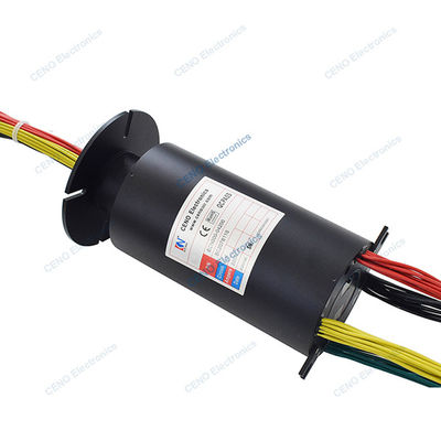 200A High current slip ring with electric power rotary joint untuk robot industri