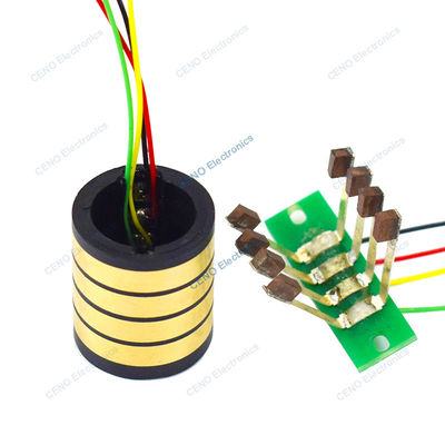 Pisah Slip Ring dengan Dua setengah gaya dan Split Electric Signal Rotary Joint