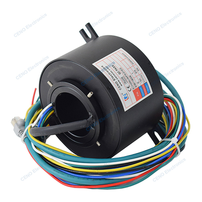 Melalui Hole Slip Ring dengan Daya Listrik & Sinyal Ethernet untuk Robot Industri