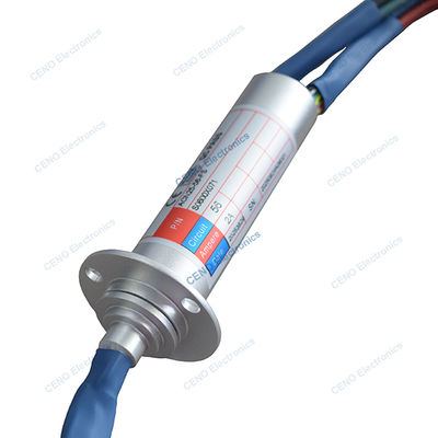 Struktur kompak capsule slip ring dengan 56 sirkuit daya dan sinyal