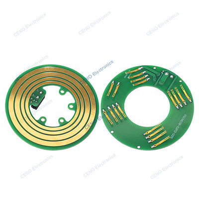 Cincin selip gaya PCB 38mm dengan daya listrik dan sinyal CAN untuk robotik