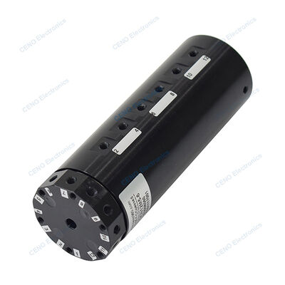 Sambungan putar pneumatik 12 saluran dengan slip ring gas 30rpm untuk robot industri