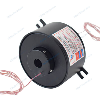 High Speed Slip Ring dengan Through Hole dan sinyal thermocouple tipe T