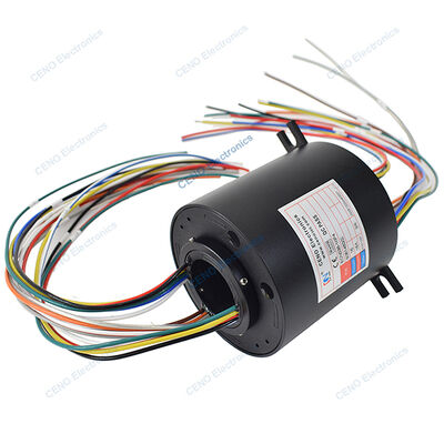 Electric Power Slip Ring dengan Through Hole 38mm dan opsional untuk lengan robot