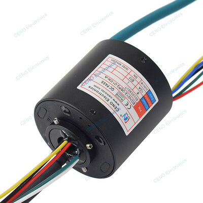 Ethernet Slip Ring dengan Struktur Through Hole dan menggabungkan Daya Listrik