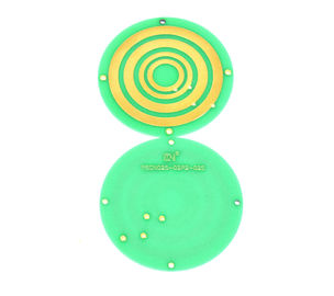 Two Circuit Pancake Slip Ring Dua Sinyal 380VAC Untuk Sistem Bergerak Menengah