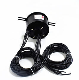 40A Melalui Lubang Slip Ring Aluminium Alloy Sandblasting Oksidasi Bahan Hitam