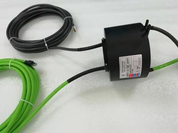 1000M Ethernet Slip Ring 38.1mm Melalui Ukuran Bore 10 m Panjang Kabel Untuk Hiburan