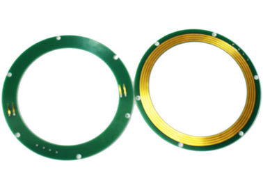 Bahan PCB Pancake Slip Ring Tebal 7mm 0 ~ 12VAC / VDC Aplikasi Excavator