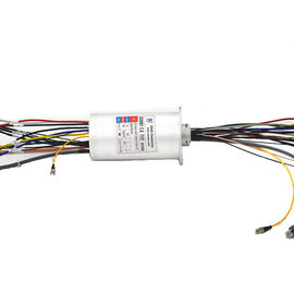 Hybrid Fiber Optic Rotary Joint Gabungan Daya Fiber Optik Gigabit 1 Channel