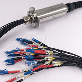 Multi-Channel Fiber Optik Rotary Joint IP54 38mm Panjang Gelombang 300rpm Kecepatan