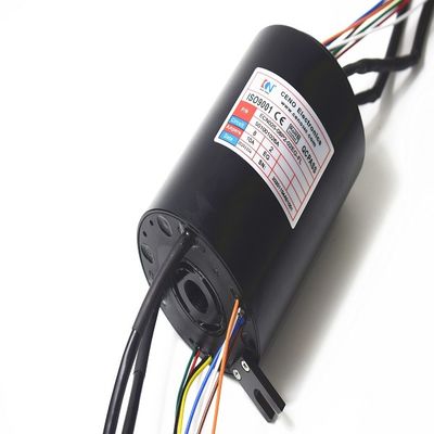 10A 25.4mm 1000M Ethernet Slip Ring Untuk Industri Militer