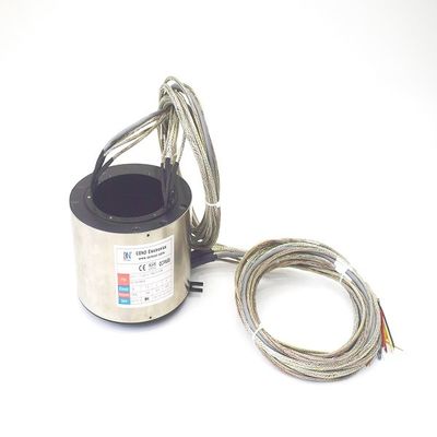 Stainless Steel 115mm Melalui Lubang Slip Ring Mengirimkan Ethernet 100M