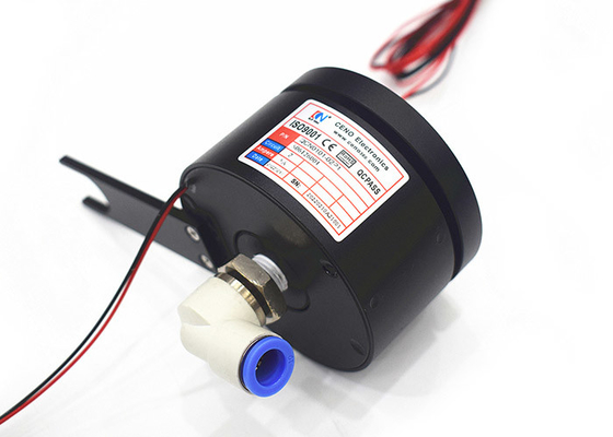 90Bar Pneumatic Rotary Union Dengan 2 Sirkuit Elec 1 Cincin Slip Industri Saluran Gas