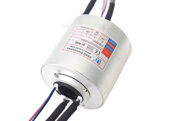 100Mbps Ethernet Slip Rings Low Electricle Noise Bahan Kontak Logam Mulia