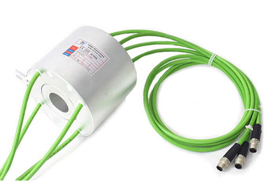 38.1mm Inner Bore 100M Ethernet Slip Rings Kolektor putar poros berongga